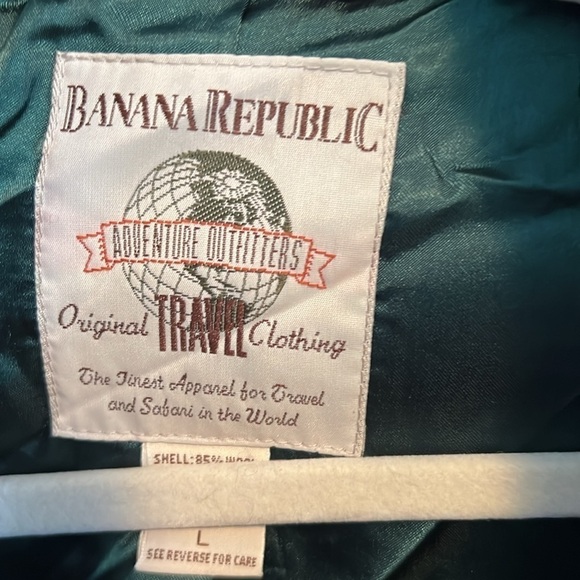 Banana Republic plaid coat size L - Picture 4 of 6